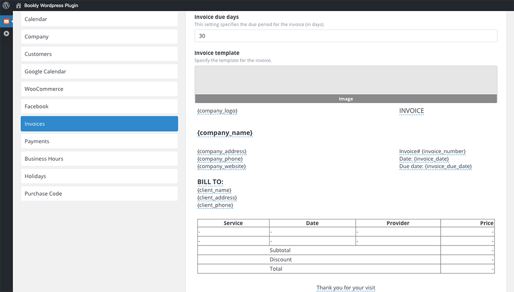 Bill your clients with invoices