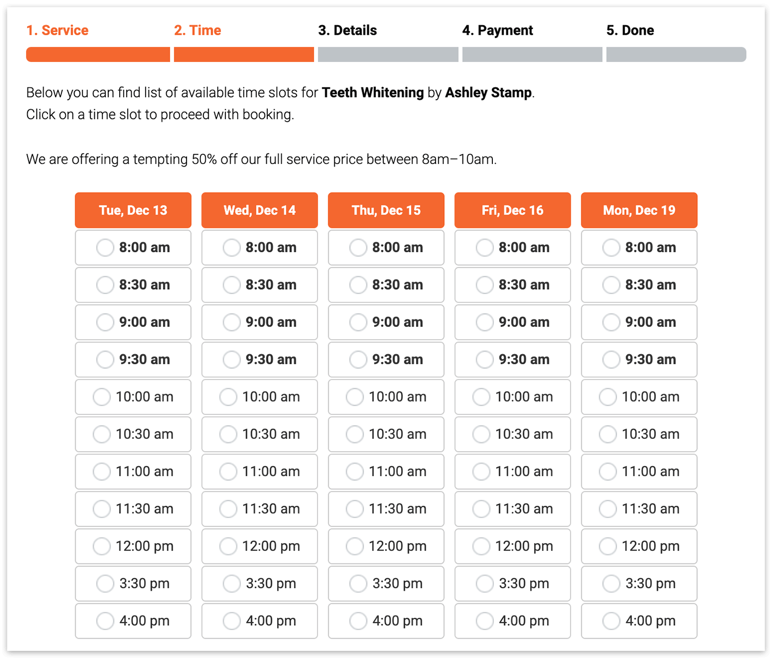 Bookly Special Hours (Add-on) settings