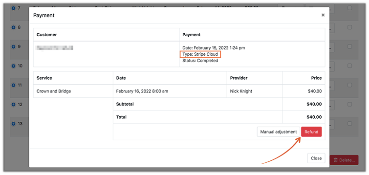 Refunds for Stripe Cloud payments