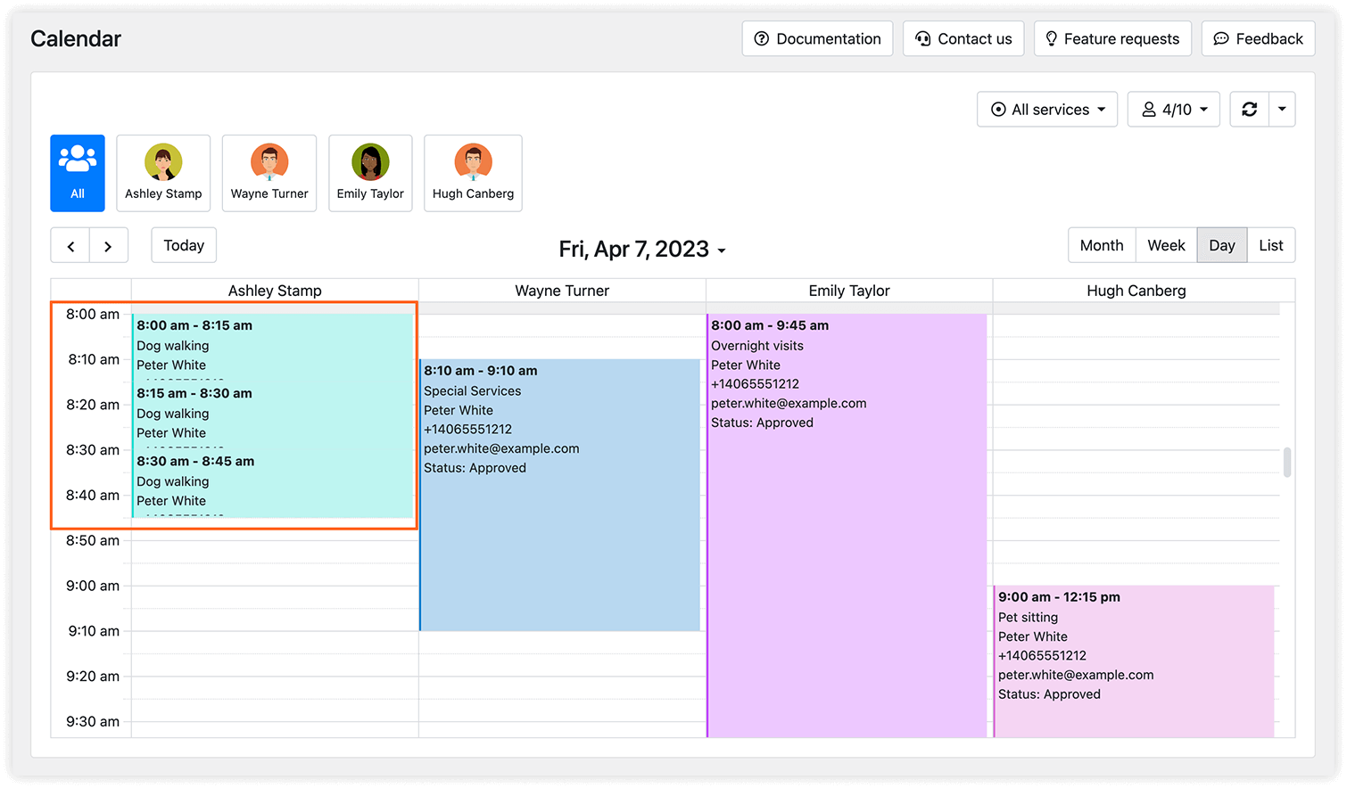 Bookly Multiply Appointments (Add-on) – consecutive appointments in the Calendar