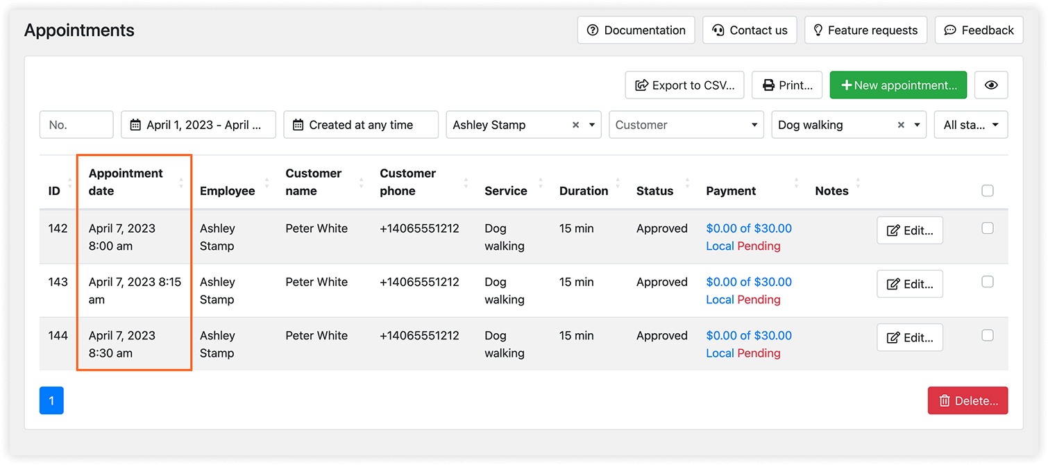 Bookly Multiply Appointments (Add-on) – consecutive appointments in Appointments