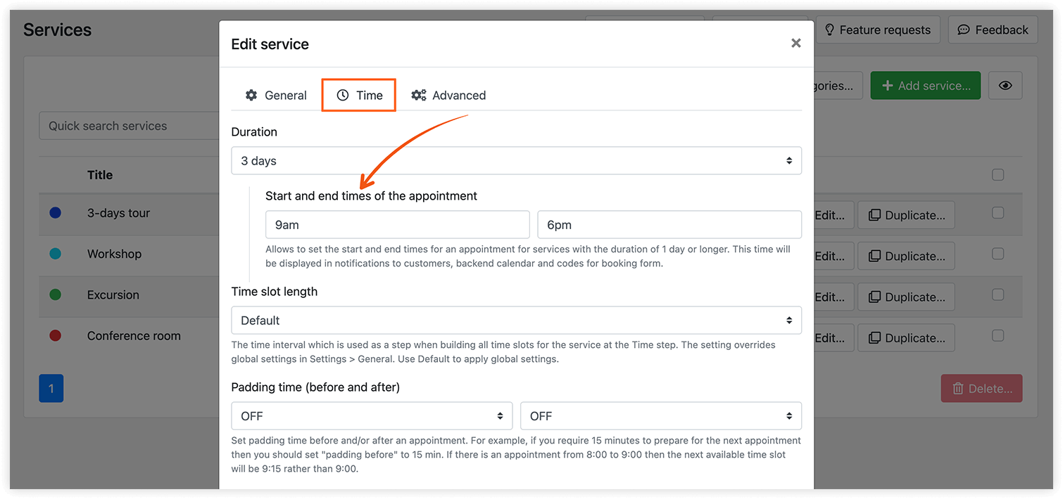 How To Book Appointments Longer Than 1 Day With Bookly
