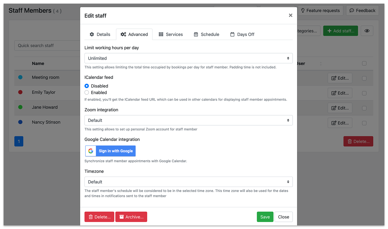 Sync Bookly appointments with Google and Outlook Calendar